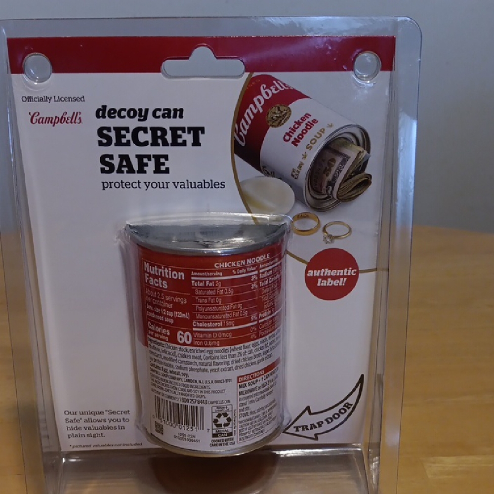 Secret Safe Can - Campbells Soup NWT - Picture 2 of 3
